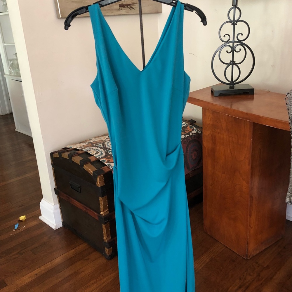 Greenish blue dress